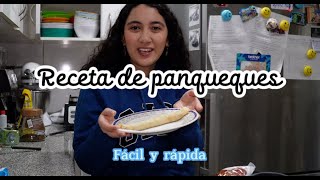 Receta de panqueques fácil y rápida menos de 10 min 💕 [upl. by Babs]