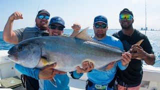 Amberjack Fishing Challenge  World Record Powerlifters vs NFL Linebacker  4K [upl. by Granville]