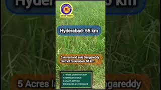 5 Acres land sale  Acre 66 lakhs  Hyderabad 55 km  Sangareddy district [upl. by Nosreffej]