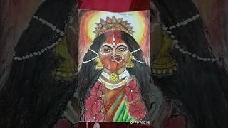 Natrang song beautiful Mahakali ♥️ drawing artist by Ritika Singh Vairal shorts 😱 [upl. by Phil]