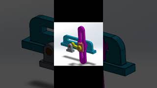 Slider crank mechanism  Animation in solidworks  Solidworks 2023  Cad Creation [upl. by Harle]