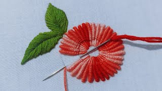 Most gorgeous flower design latest hand embroidery [upl. by Narrat]