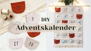 DIY Adventskalender nähen  kostenloses Schnittmuster  Nachhaltiger Adventskalender aus Stoffresten [upl. by Icyak]