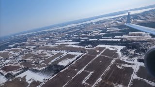 Flair 737 MAX 8 takeoff from Charlottetown Prince Edward Island [upl. by Marielle]