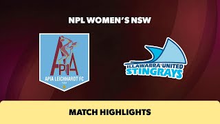 NPL Womens NSW SemiFinal Highlights – APIA Leichhardt FC v Illawarra Stingrays [upl. by Oznola780]