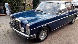 Mercedes 200d w115 start and walkaround [upl. by Ahsoek814]