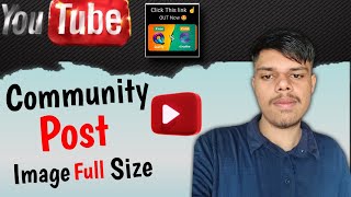 YouTube Par Full Size Community Post Kaise Kare YouTube Tab Tutorial [upl. by Demmer]