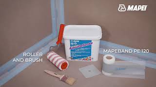 MAPEI  Mapelastic Aquadefense showers waterproofing [upl. by Mayman]