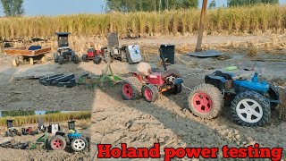 Holland power testing Swaraj 855 John Deere 5050D tailor Hero Mahindra kabutarnew video subscribe [upl. by Ebneter507]