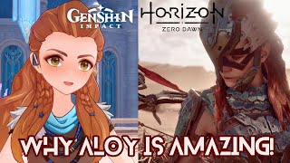 Why Aloy is Amazing  Genshin Impact x Horizon Zero Dawn [upl. by Ynabe]