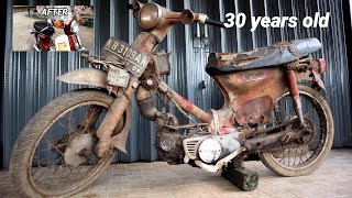 Full Restoration Abandoned Old Motocyles Honda C70  Part 5 Final 🔥 [upl. by Kcorb122]