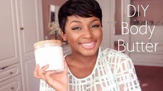 HydratingSoftening BODY BUTTER  DIY [upl. by Enneillij64]