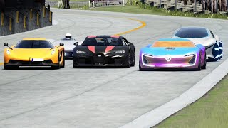 MercedesBenz Vision AVTR vs Hypercars at Old SPA [upl. by Haym]