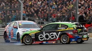 2014 Dunlop MSA British Touring Car Championship  highlights from Brands Hatch [upl. by Suirred]