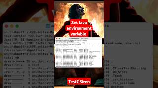 🚀 How to Set Up Java Path on Mac in Under 1 Minute ⚙️ Java MacOS CodingTech TestOSiren 💻 [upl. by Erkan]