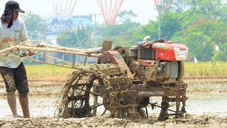 Traktor Quick TL 800 Kubota RD85Di2S Membajak Sawah Karawang [upl. by Candie246]