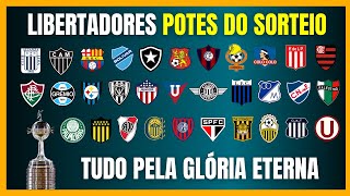 LIBERTADORES  POTES DO SORTEIO  FASE DE GRUPOS [upl. by Neelram]