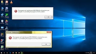 How to Fix All Missing MSVCP100dll file Error In Windows 10817 [upl. by Harlamert240]