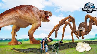 Most REALISTIC TRex Attack  T rex Vs Mammoth  Jurassic Park Fan Made Movie  Dinosaur Rexy Films [upl. by Ydnis]