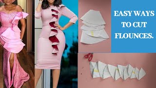 HOW TO CUT FLOUNCEPEPLUM in 2 Easy ways Diy [upl. by Trotter956]