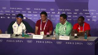 PAKISTANS ARSHAD NADEEM SETS OLYMPIC JAVELIN RECORD INDIAS NEERAJ CHOPRA WINS SILVER  PRESSER [upl. by Koenig]