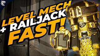 Warframe How to level your Necramech amp Railjack to prepare for the New War [upl. by Mudenihc]