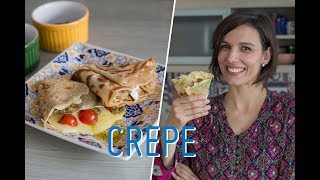 COMO FAZER CREPE recheio doce e salgado [upl. by Aliak778]