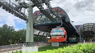 Disney Skyliner testing at the Epcot International Gateway station  Walt Disney World [upl. by Jarlath]