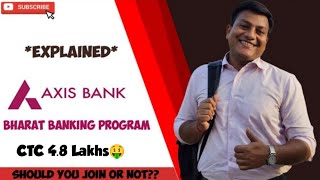 Explained AXIS Bharat Banking Program  Private Bank Jobs  Top Private Banks Of India [upl. by Shulock404]