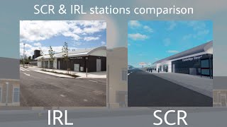 SCR stations IRL comparison  Stepford County Railway [upl. by Aroon840]