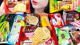 ASMR GLICO WINGS ICE CREAM 🍦 HAKU MATCHA MONAKA JCONE WAKU WAKU HAKU TIRAMISU MOCHI ICE CREAM [upl. by Yunick]