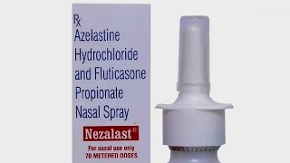 Nezalast Nasal spray  Azelastine Hydrochloride amp fluticasone propionate Nasal Spray [upl. by Regdor]