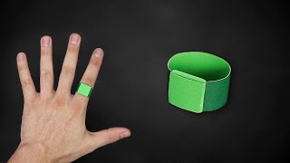 How to make a PAPER RING  Origami  NO CUT  NO GLUE  Green Lantern [upl. by Einot939]