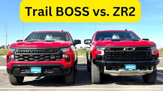 2025 Chevy Silverado ZR2 vs Trail Boss  Review [upl. by Kelvin]