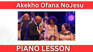 Akekho Ofana NoJesu Piano Tutorial A Flat Piano Lesson  Instructor  Emmanuel [upl. by Tommie150]