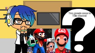 Gacha Life amp Two new Guest React to Mario React to Nintendo Memes 16 Ft Boopkins [upl. by Navek527]