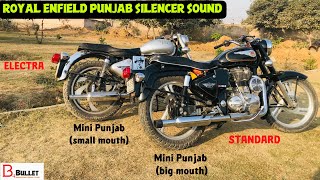 Bullet Mini Punjab Silencer small vs big mouth Sound DIFFERENCE  B 4 Bullet [upl. by Hedges385]