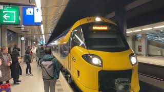 Een van de allereerste ICNG treinritten komt aan op station Schiphol Airport [upl. by Schaumberger]