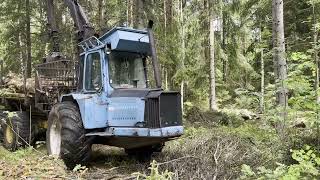 Pulpwood Forwarding with the Blondin 750 A Logging Marvel Part 2 [upl. by Akimed]