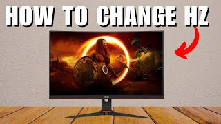 AOC Monitor How To Change HZ [upl. by Marcie]