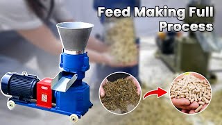 Feed Making Full Process  Pellet Feed Machine  Western Agriculture Machinery  Zhengzhou China [upl. by Ellehsim]