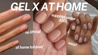 How to do Gel Nails At Home  UV Gel x Nails at Home Nail Prep NO LIFTING [upl. by Bette714]