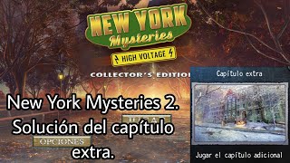 New York Mysteries High Voltage New York Mysteries 2 Solución del capítulo extra [upl. by Ania]