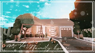 ROBLOX BLOXBURG Onestory Family House l speed build [upl. by Zulch956]