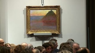 Monet haystack painting takes record 814 mn [upl. by Zennie77]