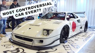 Liberty Walk Ferrari F40 Unveiled At Tokyo Auto Salon Full LBWK Walkthrough [upl. by Bellaude]