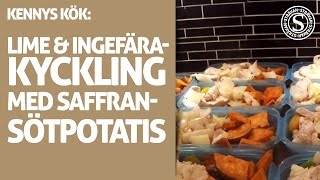 Lime amp Ingefärskyckling med saffranssötpotatis  KENNYS KÖK [upl. by Cadal]