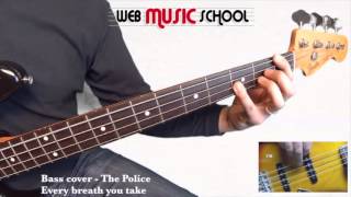 The Police  Every Breath You Take  BASS COVER [upl. by Ecnahoy]