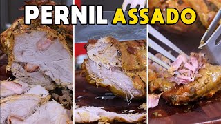 Como Fazer Pernil Assado no Forno  Tv Churrasco [upl. by Hsotnas975]