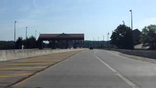 New Hope  Lambertville Toll Bridge eastbound [upl. by Notsgnal]